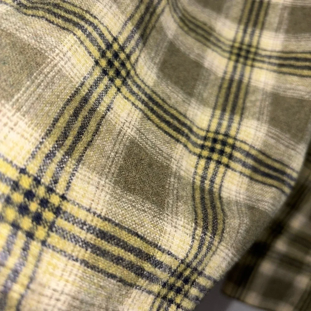 Banana Republic Plaid Shirt - Olive and Beige